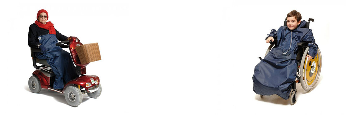 Regenkleding en bescherming voor rolstoel en scootmobiel