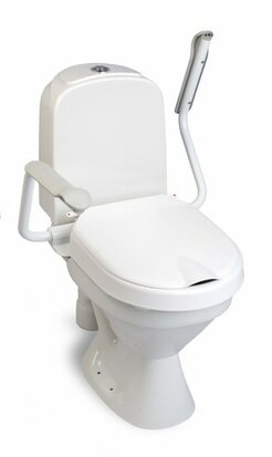 Hi Loo toiletverhoger vast met armleuning - hoogte 6 cm - Etac