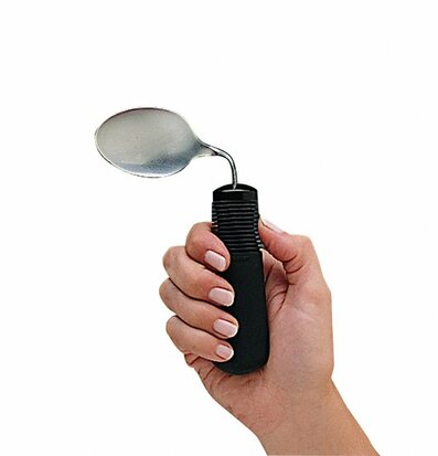 Bestek - vork - voor mensen met reuma-Parkinson-spasticiteit en beperkte handcontrole
