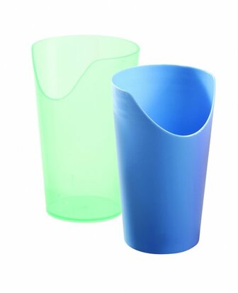 Beker met neusuitsparing - blauw