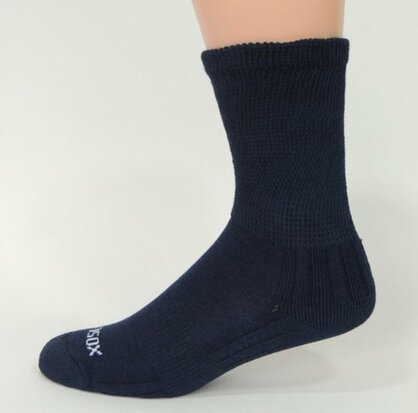 Diabetessokken - blauw-maat 43-47 - Ecosox