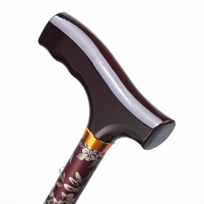 Opvouwbare wandelstok - burgundy 84 -94 cm