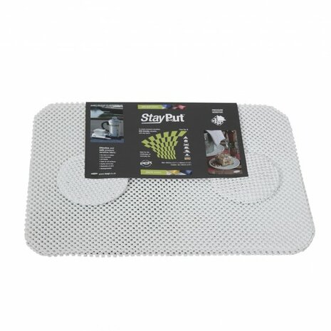 Placemat en onderzetter set - wit - StayPut