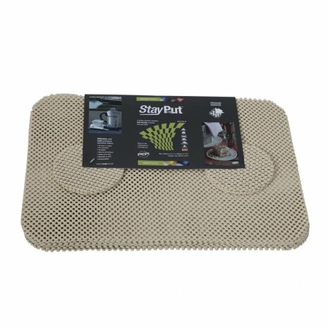 Placemat en onderzetter set - crème - StayPut