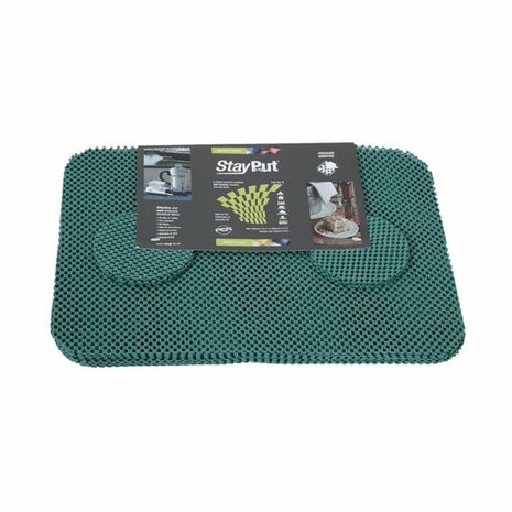 Placemat en onderzetter set - groen - StayPut