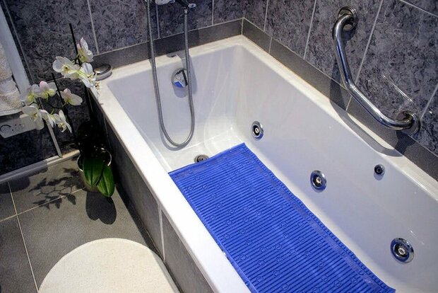 Anti-slip badmat - blauw - StayPut