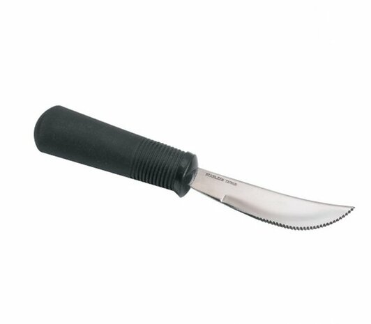 Bestek - Good Grip mes met gekarteld blad