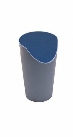 Beker met neusuitsparing - blauw