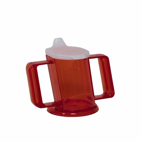 HandyCup met deksel - rood