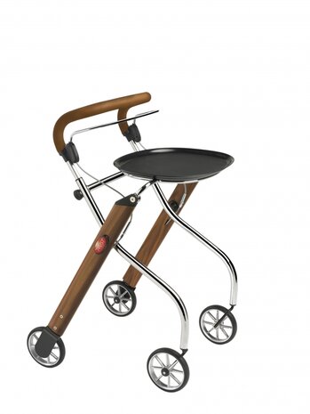 Let's Go Indoor rollator - Walnoot/chroom - Trustcare