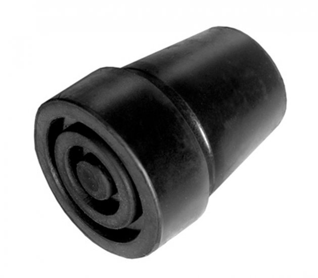 Kruk- en stokdoppen - 19 mm zwart - Diameter 30 mm-hoogte 30 mm