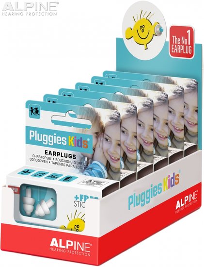 Pluggies Kids display - 6 stuks - Alpine