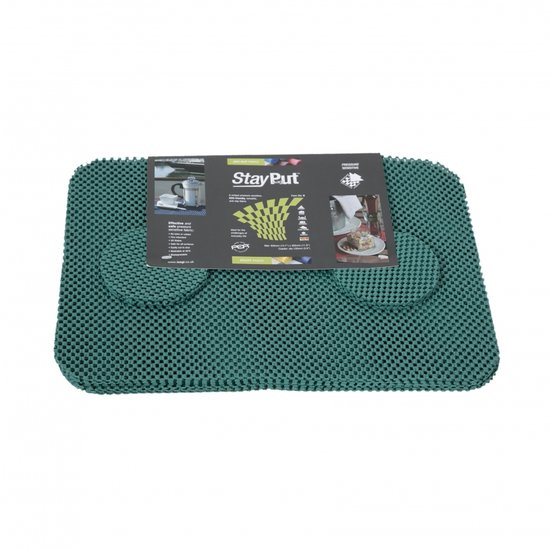 Placemat en onderzetter set - groen - StayPut