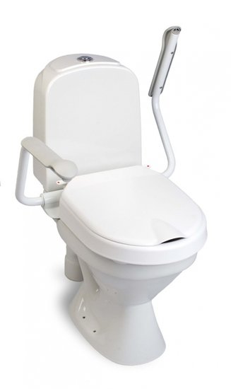 Hi Loo toiletverhoger vast met armleuning - hoogte 6 cm - Etac
