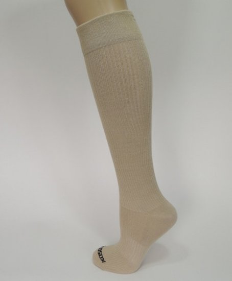 Compressiesokken - beige-maat 36-42 - Ecosox