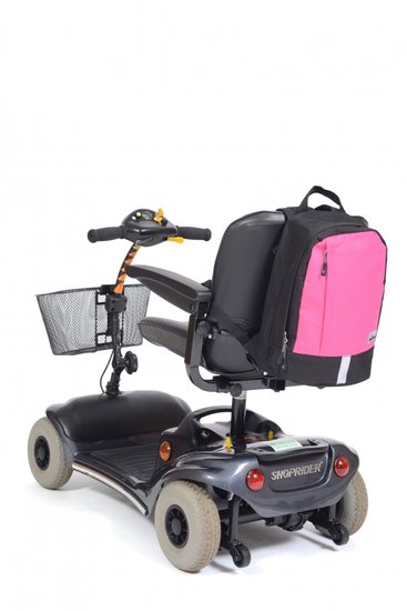 Rugzak Mobility klein - zwart-roze