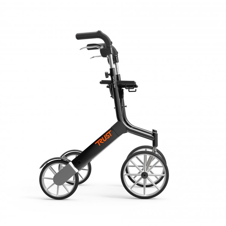 Let's Go Out rollator - Zwart - Trustcare