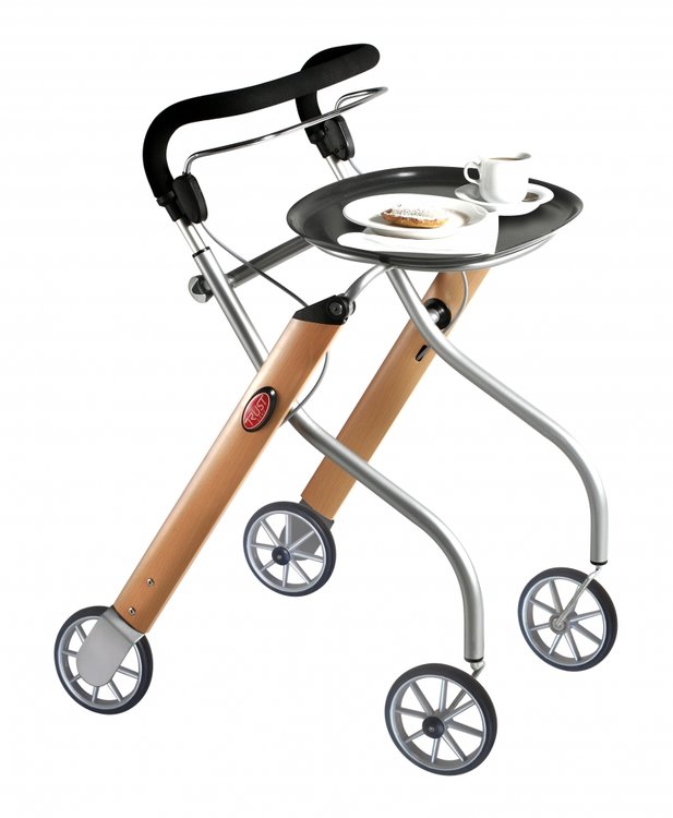 Let's Go Indoor rollator - Beuken/zilver - Trustcare