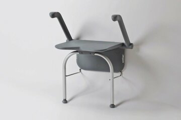 Relax douchezitting - met armsteunen en steunpoten-volcan grey - Etac