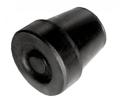 Kruk- en stokdoppen - 16 mm zwart - Diameter 30 mm-hoogte 30 mm