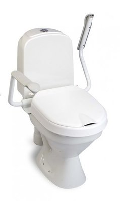 Hi Loo toiletverhoger vast met armleuning - hoogte 6 cm - Etac