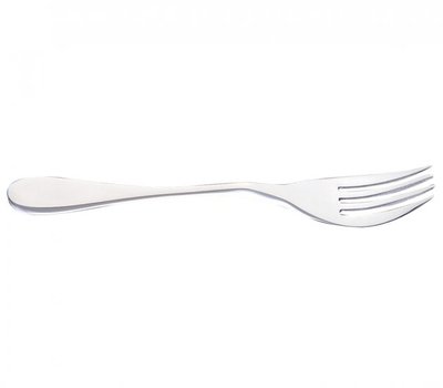 Knork -stijlvolle vork met afgeronde zijkanten die veilig voedsel kan snijden als een mes