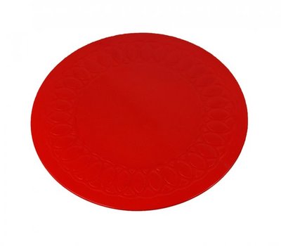 Anti-slip matten rond - 14 cm rood - Able2
