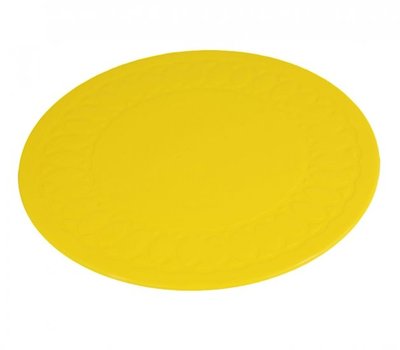 Anti-slip matten rond - 14 cm geel - Able2