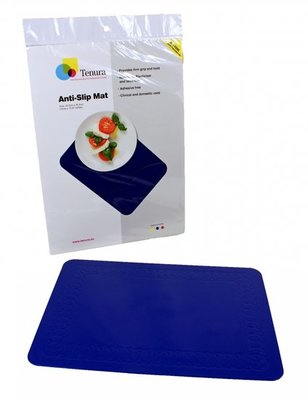 Anti-slip matten rechthoekig - L 45 x B 38 cm blauw - Able2