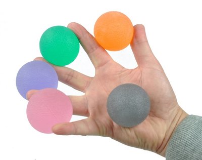 Handtrainer gelballen - sterk-oranje